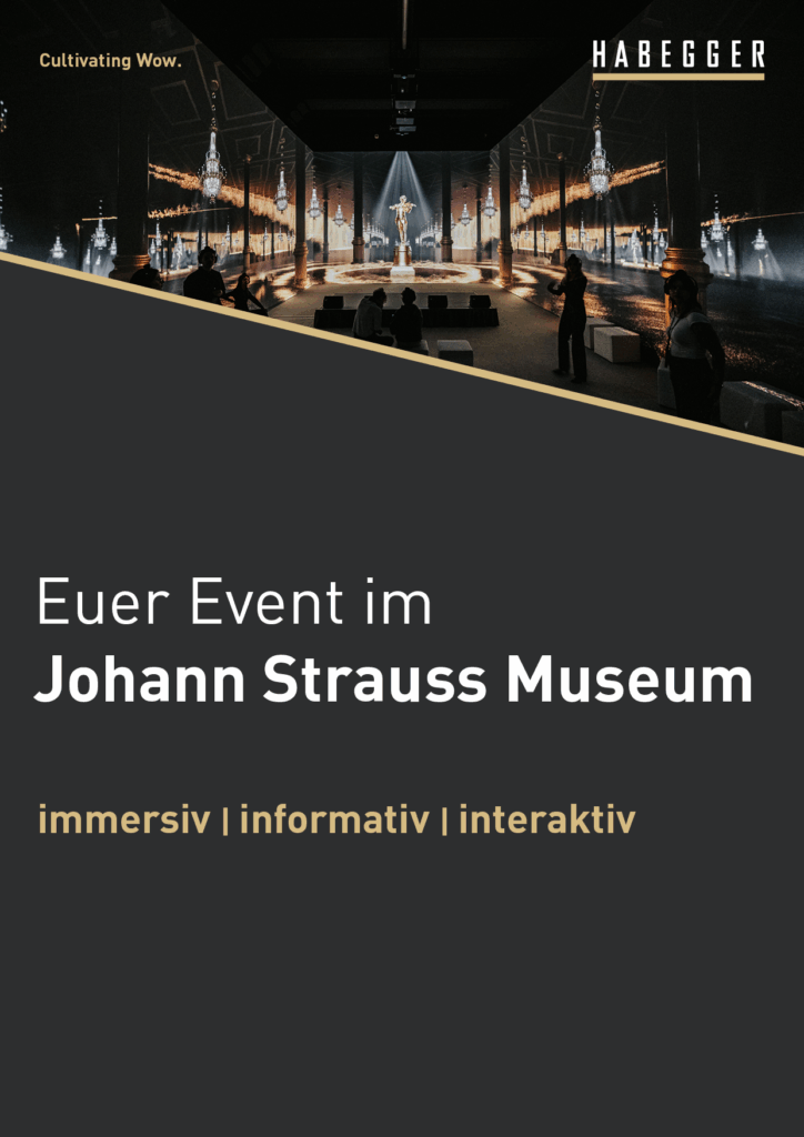 Vorschaubild eines Folder mit dem Titel "Euer Event im Johann Strauss Museum"